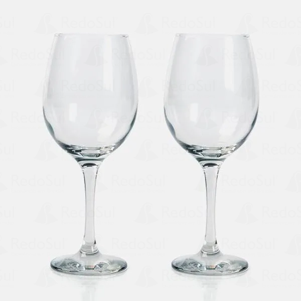 Jogo de 2 taças de vidro para vinho com porta garrafa Jogo de 2 taças de vidro para vinho com porta garrafa